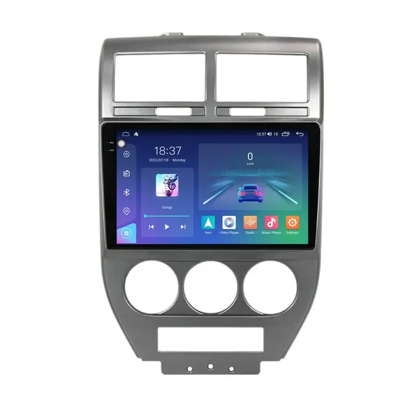 Navigatie dedicata cu Android Jeep Compass I 2006 - 2010, 4GB RAM, Radio GPS Dual Zone, Display 2K QLED 10.36" Touchscreen, Internet Wi-Fi si slot SIM 4G, Bluetooth, MirrorLink, USB