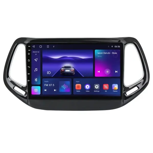Navigatie dedicata cu Android Jeep Compass II 2016 - 2021, 4GB RAM, Radio GPS Dual Zone, Display HD IPS 10" Touchscreen, Internet Wi-Fi, Bluetooth, MirrorLink, USB