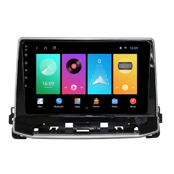 Navigatie dedicata cu Android Jeep Compass II dupa 2021, 2GB RAM, Radio GPS Dual Zone, Display HD IPS 10" Touchscreen, Internet Wi-Fi, Bluetooth, MirrorLink, USB