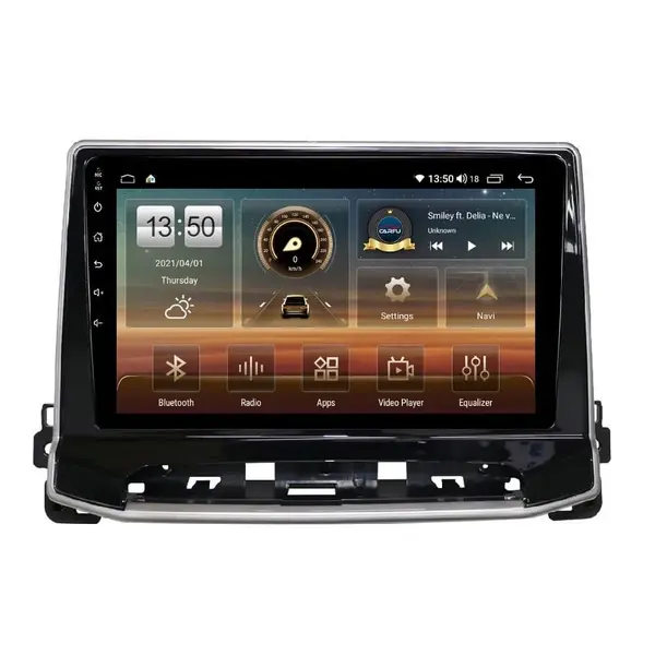 Navigatie dedicata cu Android Jeep Compass II dupa 2021, 4GB RAM, Radio GPS Dual Zone, Display HD QLED 10" Touchscreen, Internet Wi-Fi si slot SIM 4G, Bluetooth, MirrorLink, USB