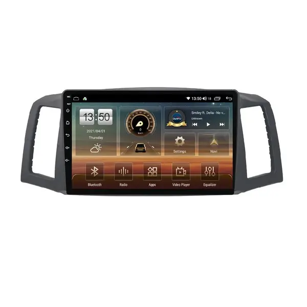 Navigatie dedicata cu Android Jeep Grand Cherokee III 2004 - 2007 fara navigatie originala, 4GB RAM, Radio GPS Dual Zone, Display HD QLED 10" Touchscreen, Internet Wi-Fi si slot SIM 4G, Bluetooth, MirrorLink, USB