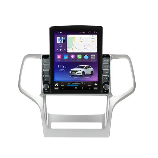 Navigatie dedicata cu Android Jeep Grand Cherokee IV 2011 - 2014, 8GB RAM, Radio GPS Dual Zone, Touchscreen IPS 9.7" HD tip Tesla, Internet Wi-Fi si slot SIM 4G, Bluetooth, MirrorLink, USB