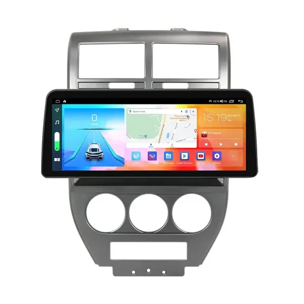Navigatie dedicata cu Android Jeep Patriot 2006 - 2010, 4GB RAM, Radio GPS Dual Zone, Display QLED 12.3" Touchscreen, Internet Wi-Fi si slot SIM 4G, Bluetooth, MirrorLink, USB