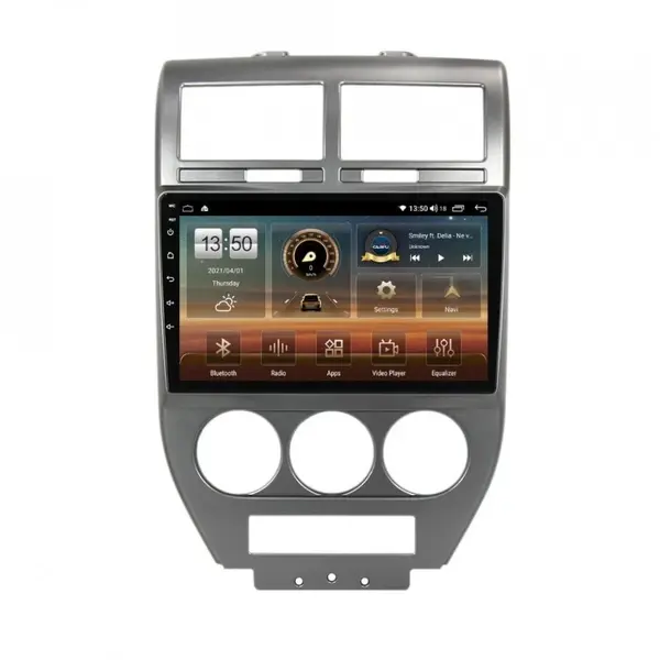 Navigatie dedicata cu Android Jeep Patriot I 2006 - 2010, 6GB RAM, Radio GPS Dual Zone, Display HD QLED 10" Touchscreen, Internet Wi-Fi si slot SIM 4G, Bluetooth, MirrorLink, USB