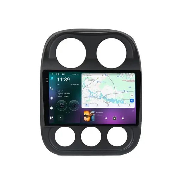 Navigatie dedicata cu Android Jeep Patriot I 2011 - 2017, 12GB RAM, Radio GPS Dual Zone, Display 2K QLED 10.36" Touchscreen, Internet Wi-Fi si slot SIM 4G, Bluetooth, MirrorLink, USB