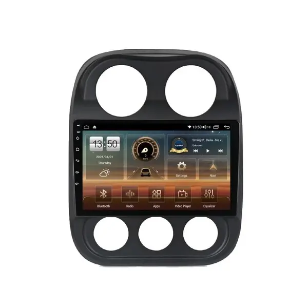 Navigatie dedicata cu Android Jeep Patriot I 2011 - 2017, 4GB RAM, Radio GPS Dual Zone, Display HD QLED 10" Touchscreen, Internet Wi-Fi si slot SIM 4G, Bluetooth, MirrorLink, USB