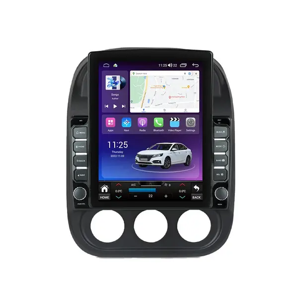 Navigatie dedicata cu Android Jeep Patriot I 2011 - 2017, 8GB RAM, Radio GPS Dual Zone, Touchscreen IPS 9.7" HD tip Tesla, Internet Wi-Fi si slot SIM 4G, Bluetooth, MirrorLink, USB