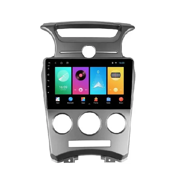 Navigatie dedicata cu Android KIA Carens III 2006 - 2013, clima manuala, 1GB RAM, Radio GPS Dual Zone, Display HD IPS 9" Touchscreen, Internet Wi-Fi, Bluetooth, MirrorLink, USB