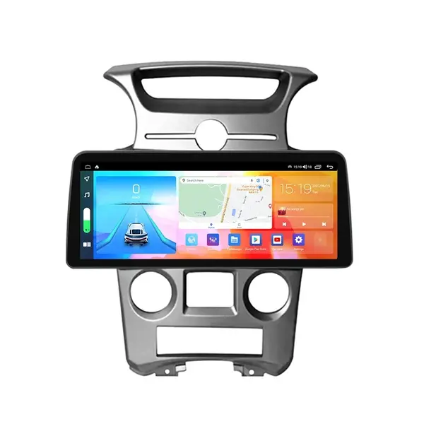 Navigatie dedicata cu Android KIA Carens III 2006 - 2013, clima automata, 4GB RAM, Radio GPS Dual Zone, Display QLED 12.3" Touchscreen, Internet Wi-Fi si slot SIM 4G, Bluetooth, MirrorLink, USB