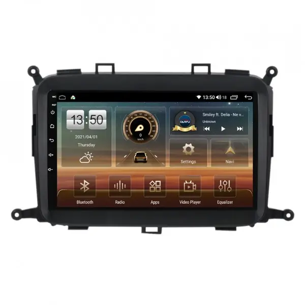 Navigatie dedicata cu Android Kia Carens IV 2013 - 2018, 6GB RAM, Radio GPS Dual Zone, Display HD QLED 9" Touchscreen, Internet Wi-Fi si slot SIM 4G, Bluetooth, MirrorLink, USB