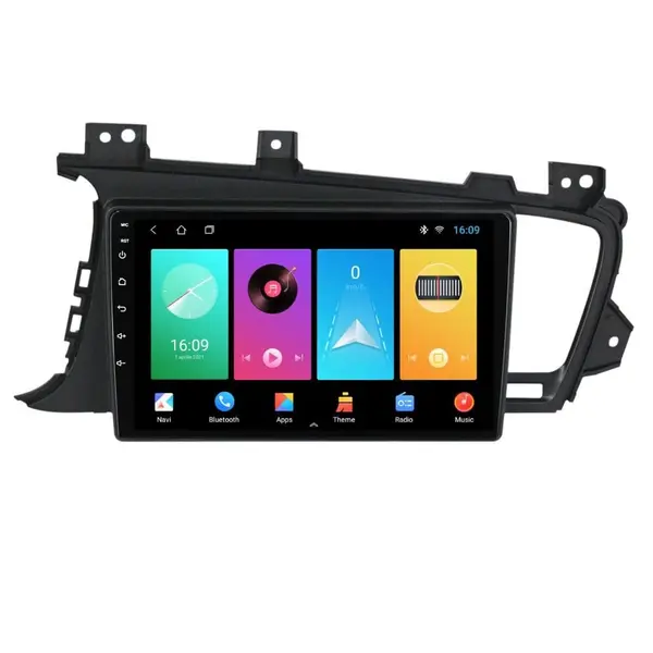Navigatie dedicata cu Android Kia Optima I 2010 - 2015, 1GB RAM, Radio GPS Dual Zone, Display HD IPS 9" Touchscreen, Internet Wi-Fi, Bluetooth, MirrorLink, USB