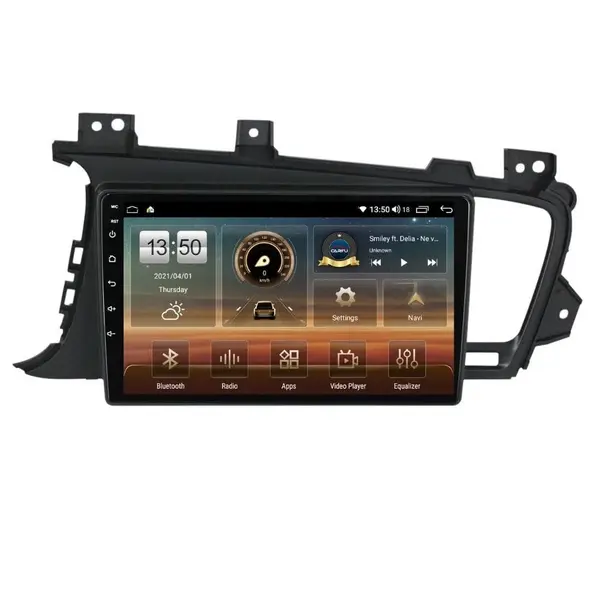 Navigatie dedicata cu Android Kia Optima I 2010 - 2015, 4GB RAM, Radio GPS Dual Zone, Display HD QLED 9" Touchscreen, Internet Wi-Fi si slot SIM 4G, Bluetooth, MirrorLink, USB