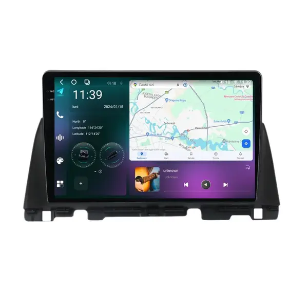Navigatie dedicata cu Android Kia Optima II dupa 2015, 12GB RAM, Radio GPS Dual Zone, Display 2K QLED 10.36" Touchscreen, Internet Wi-Fi si slot SIM 4G, Bluetooth, MirrorLink, USB