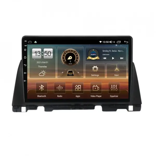 Navigatie dedicata cu Android Kia Optima II dupa 2015, 8GB RAM, Radio GPS Dual Zone, Display HD QLED 10" Touchscreen, Internet Wi-Fi si slot SIM 4G, Bluetooth, MirrorLink, USB
