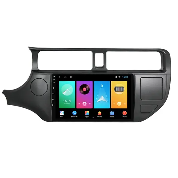 Navigatie dedicata cu Android Kia Rio III 2011 - 2014, 1GB RAM, Radio GPS Dual Zone, Display HD IPS 9" Touchscreen, Internet Wi-Fi, Bluetooth, MirrorLink, USB