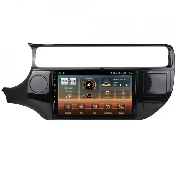 Navigatie dedicata cu Android Kia Rio III 2014 - 2017, 8GB RAM, Radio GPS Dual Zone, Display HD QLED 9" Touchscreen, Internet Wi-Fi si slot SIM 4G, Bluetooth, MirrorLink, USB