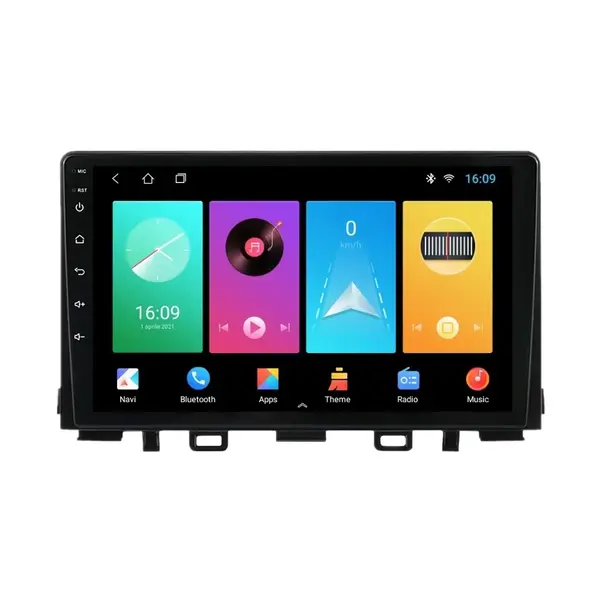 Navigatie dedicata cu Android Kia Rio IV 2017 - 2024, 1GB RAM, Radio GPS Dual Zone, Display HD IPS 9" Touchscreen, Internet Wi-Fi, Bluetooth, MirrorLink, USB