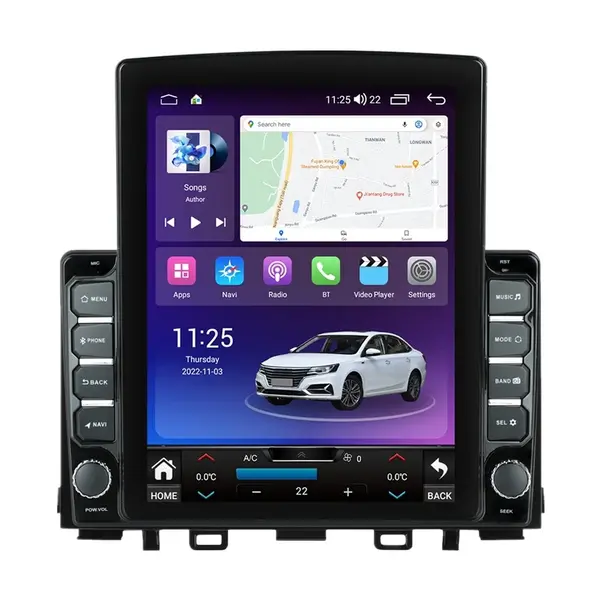 Navigatie dedicata cu Android Kia Rio IV 2017 - 2024, 8GB RAM, Radio GPS Dual Zone, Touchscreen IPS 9.7" HD tip Tesla, Internet Wi-Fi si slot SIM 4G, Bluetooth, MirrorLink, USB
