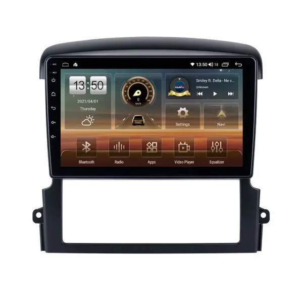 Navigatie dedicata cu Android KIA Sorento I 2006 - 2009, 8GB RAM, Radio GPS Dual Zone, Display HD QLED 9" Touchscreen, Internet Wi-Fi si slot SIM 4G, Bluetooth, MirrorLink, USB