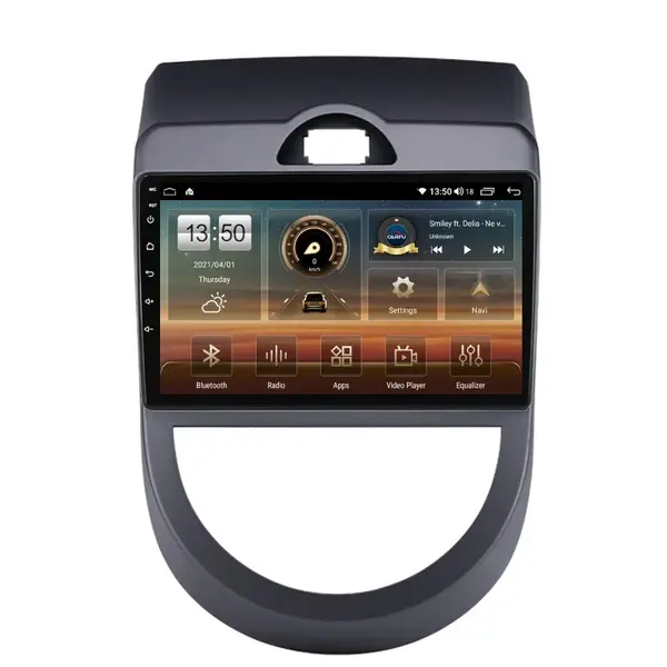 Navigatie dedicata cu Android Kia Soul 2009 - 2013, 4GB RAM, Radio GPS Dual Zone, Display HD QLED 9" Touchscreen, Internet Wi-Fi si slot SIM 4G, Bluetooth, MirrorLink, USB