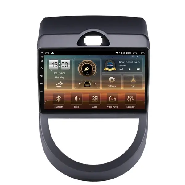 Navigatie dedicata cu Android Kia Soul 2009 - 2013, 6GB RAM, Radio GPS Dual Zone, Display HD QLED 9" Touchscreen, Internet Wi-Fi si slot SIM 4G, Bluetooth, MirrorLink, USB