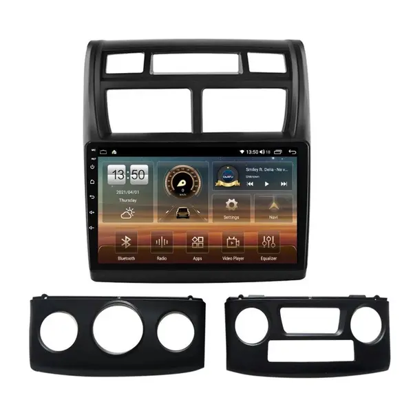 Navigatie dedicata cu Android KIA Sportage 2004 - 2010, 4GB RAM, Radio GPS Dual Zone, Display HD QLED 9" Touchscreen, Internet Wi-Fi si slot SIM 4G, Bluetooth, MirrorLink, USB