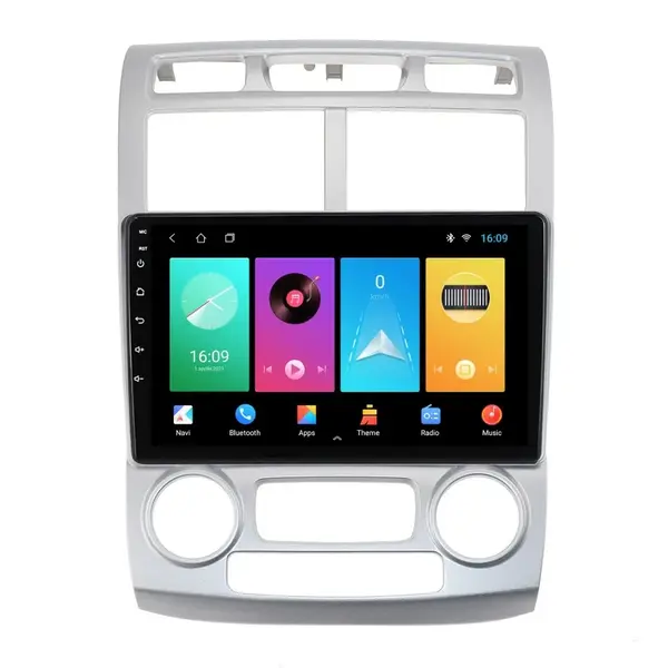 Navigatie dedicata cu Android KIA Sportage 2004 - 2010 fabricata in Coreea, clima automata, 2GB RAM, Radio GPS Dual Zone, Display HD IPS 9" Touchscreen, Internet Wi-Fi, Bluetooth, MirrorLink, USB