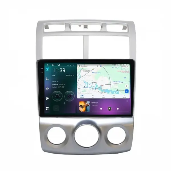 Navigatie dedicata cu Android KIA Sportage 2004 - 2010 fabricata in Coreea, clima manuala, 12GB RAM, Radio GPS Dual Zone, Display 2K QLED 9.5" Touchscreen, Internet Wi-Fi si slot SIM 4G, Bluetooth, MirrorLink, USB