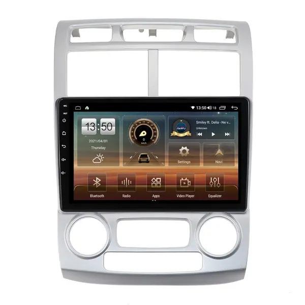 Navigatie dedicata cu Android KIA Sportage 2004 - 2010 fabricata in Coreea, clima automata, 4GB RAM, Radio GPS Dual Zone, Display HD QLED 9" Touchscreen, Internet Wi-Fi si slot SIM 4G, Bluetooth, MirrorLink, USB
