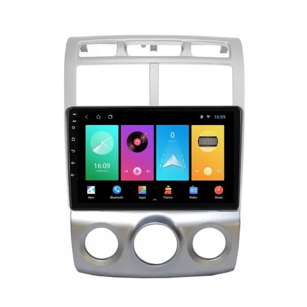 Navigatie dedicata cu Android KIA Sportage 2004 - 2010 fabricata in Coreea, clima manuala, 2GB RAM, Radio GPS Dual Zone, Display HD IPS 9" Touchscreen, Internet Wi-Fi, Bluetooth, MirrorLink, USB