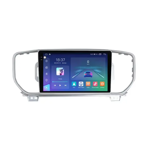 Navigatie dedicata cu Android KIA Sportage 2016 - 2018, 4GB RAM, Radio GPS Dual Zone, Display 2K QLED 9.5" Touchscreen, Internet Wi-Fi si slot SIM 4G, Bluetooth, MirrorLink, USB
