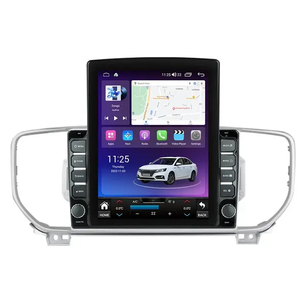 Navigatie dedicata cu Android KIA Sportage 2016 - 2018, 8GB RAM, Radio GPS Dual Zone, Touchscreen IPS 9.7" HD tip Tesla, Internet Wi-Fi si slot SIM 4G, Bluetooth, MirrorLink, USB