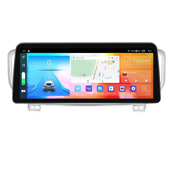 Navigatie dedicata cu Android Kia Sportage 2018 - 2021, 8GB RAM, Radio GPS Dual Zone, Display QLED 12.3" Touchscreen, Internet Wi-Fi si slot SIM 4G, Bluetooth, MirrorLink, USB
