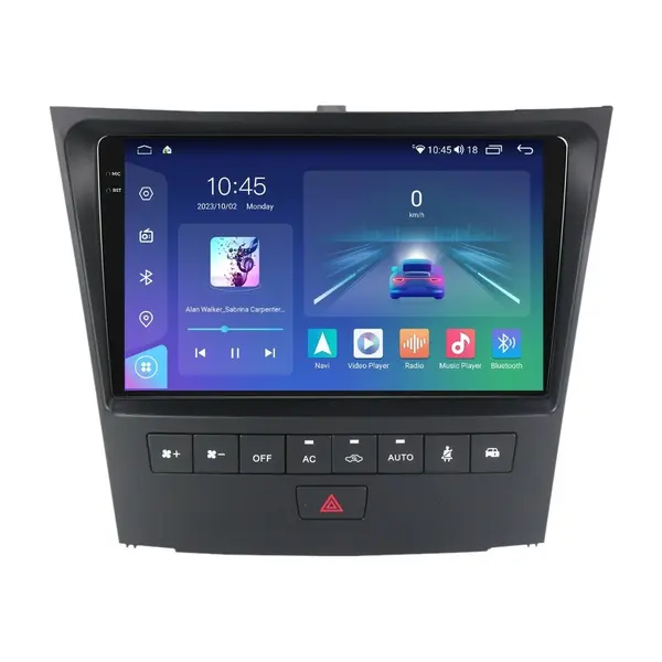 Navigatie dedicata cu Android Lexus GS 2005 - 2012, 4GB RAM, Radio GPS Dual Zone, Display 2K QLED 9.5" Touchscreen, Internet Wi-Fi si slot SIM 4G, Bluetooth, MirrorLink, USB