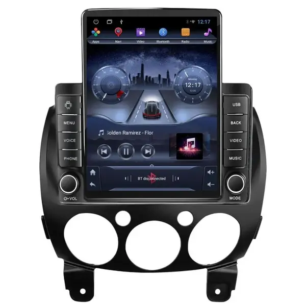 Navigatie dedicata cu Android Mazda 2 2007 - 2014, 2GB RAM, Radio GPS Dual Zone, Touchscreen IPS 9.7" HD tip Tesla, Internet Wi-Fi, Bluetooth, MirrorLink, USB