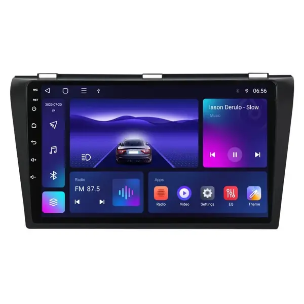 Navigatie dedicata cu Android Mazda 3 2003 - 2009, 4GB RAM, Radio GPS Dual Zone, Display HD IPS 9" Touchscreen, Internet Wi-Fi, Bluetooth, MirrorLink, USB