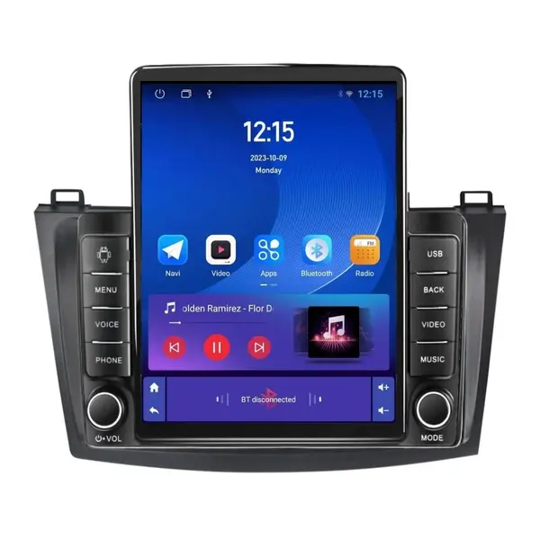 Navigatie dedicata cu Android Mazda 3 2009 - 2013, 1GB RAM, Radio GPS Dual Zone, Touchscreen IPS 9.7" HD tip Tesla, Internet Wi-Fi, Bluetooth, MirrorLink, USB