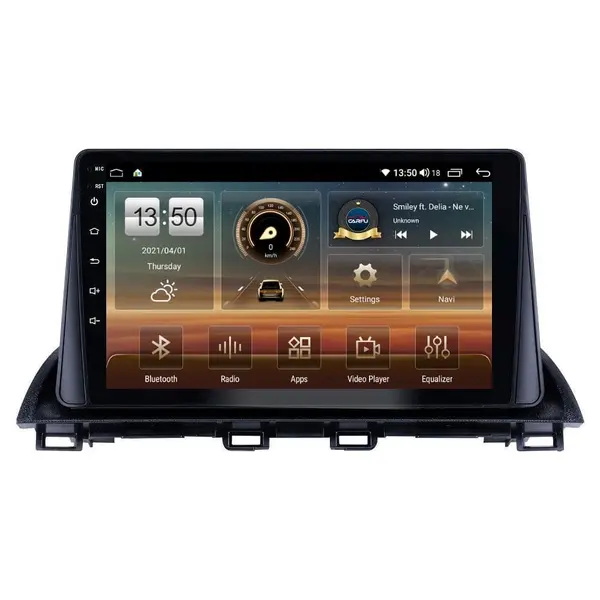 Navigatie dedicata cu Android Mazda 3 2013 - 2019, 4GB RAM, Radio GPS Dual Zone, Display HD QLED 9" Touchscreen, Internet Wi-Fi si slot SIM 4G, Bluetooth, MirrorLink, USB