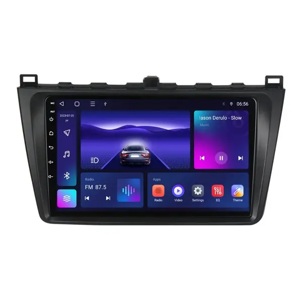 Navigatie dedicata cu Android Mazda 6 2008 - 2013, 4GB RAM, Radio GPS Dual Zone, Display HD IPS 9" Touchscreen, Internet Wi-Fi, Bluetooth, MirrorLink, USB
