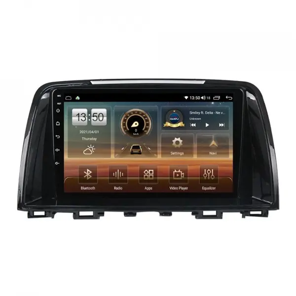 Navigatie dedicata cu Android Mazda 6 2013 - 2015, 6GB RAM, Radio GPS Dual Zone, Display HD QLED 9" Touchscreen, Internet Wi-Fi si slot SIM 4G, Bluetooth, MirrorLink, USB