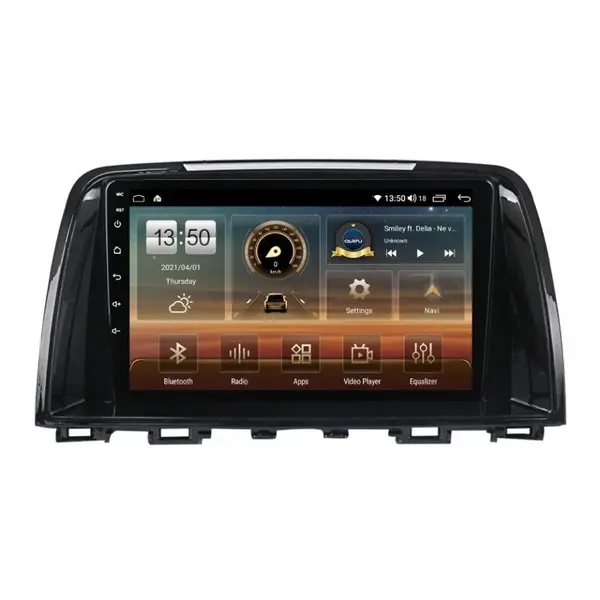 Navigatie dedicata cu Android Mazda 6 2013 - 2015, 8GB RAM, Radio GPS Dual Zone, Display HD QLED 9" Touchscreen, Internet Wi-Fi si slot SIM 4G, Bluetooth, MirrorLink, USB