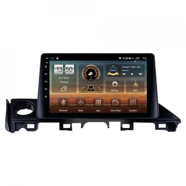 Navigatie dedicata cu Android Mazda 6 2015 - 2018, 6GB RAM, Radio GPS Dual Zone, Display HD QLED 9" Touchscreen, Internet Wi-Fi si slot SIM 4G, Bluetooth, MirrorLink, USB
