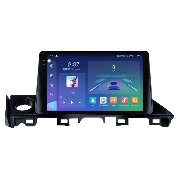 Navigatie dedicata cu Android Mazda 6 2015 - 2018, 8GB RAM, Radio GPS Dual Zone, Display 2K QLED 9.5" Touchscreen, Internet Wi-Fi si slot SIM 4G, Bluetooth, MirrorLink, USB