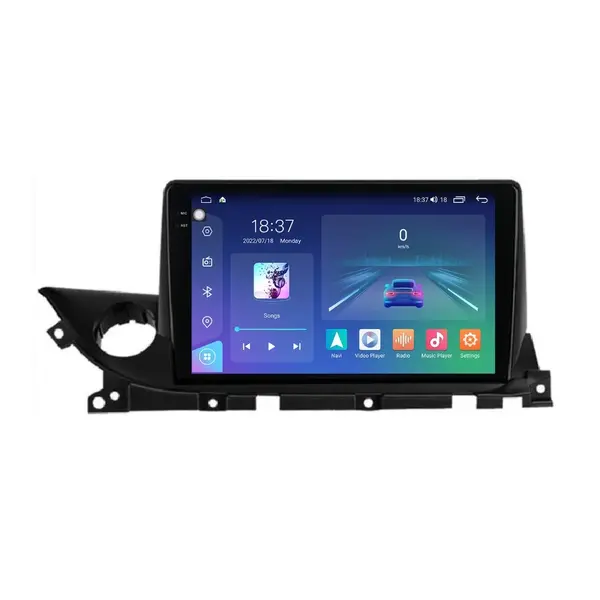 Navigatie dedicata cu Android Mazda 6 dupa 2018, 4GB RAM, Radio GPS Dual Zone, Display 2K QLED 9.5" Touchscreen, Internet Wi-Fi si slot SIM 4G, Bluetooth, MirrorLink, USB