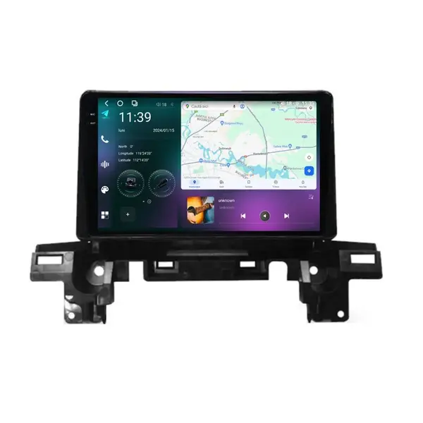 Navigatie dedicata cu Android Mazda CX-5 2017 - 2021, 12GB RAM, Radio GPS Dual Zone, Display 2K QLED 9.5" Touchscreen, Internet Wi-Fi si slot SIM 4G, Bluetooth, MirrorLink, USB