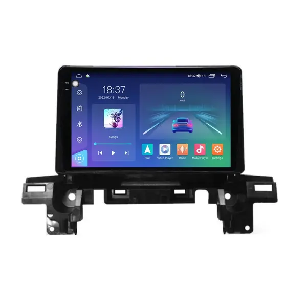 Navigatie dedicata cu Android Mazda CX-5 2017 - 2021, 4GB RAM, Radio GPS Dual Zone, Display 2K QLED 9.5" Touchscreen, Internet Wi-Fi si slot SIM 4G, Bluetooth, MirrorLink, USB