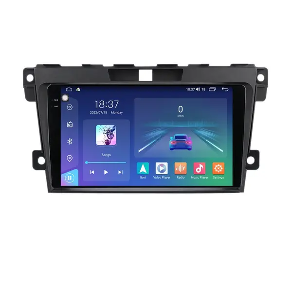 Navigatie dedicata cu Android Mazda CX-7 2006 - 2015, 8GB RAM, Radio GPS Dual Zone, Display 2K QLED 9.5" Touchscreen, Internet Wi-Fi si slot SIM 4G, Bluetooth, MirrorLink, USB