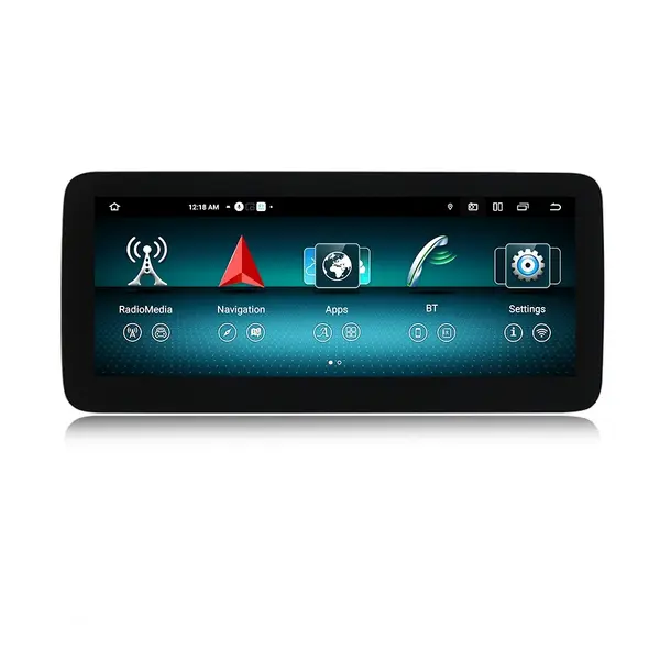 Navigatie dedicata cu Android Mercedes A-Class W176 2015 - 2018 cu navigatie NTG 5 / 5.1, 6GB RAM, Radio GPS Dual Zone, Display QLED 12.3" Touchscreen, Internet Wi-Fi si slot SIM 4G, Bluetooth, MirrorLink, USB