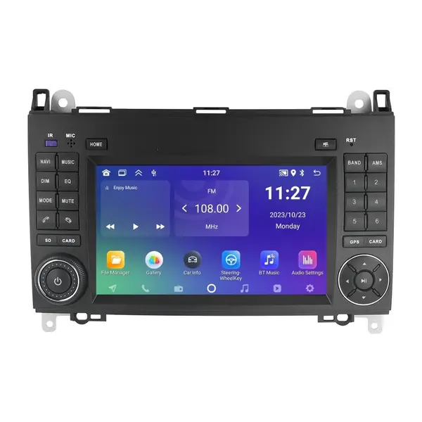 Navigatie dedicata cu Android Mercedes B-Class W245 2005 - 2011, 2GB RAM, Radio GPS Dual Zone, Display HD IPS 7" Touchscreen, Internet Wi-Fi, Bluetooth, MirrorLink, USB