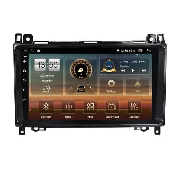 Navigatie dedicata cu Android Mercedes B-Class W245 2005 - 2011, 4GB RAM, Radio GPS Dual Zone, Display HD QLED 9" Touchscreen, Internet Wi-Fi si slot SIM 4G, Bluetooth, MirrorLink, USB